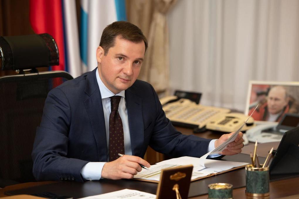 Поздравление губернатору Архангельской области А.В. Цыбульскому с Днём рождения.